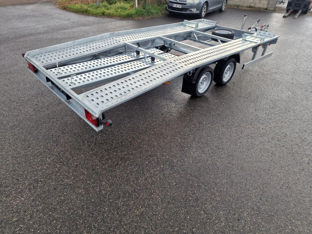 Remorque porte-voiture Boro Jupiter NB 4527 – 450×200 cm – PTAC 2700 kg