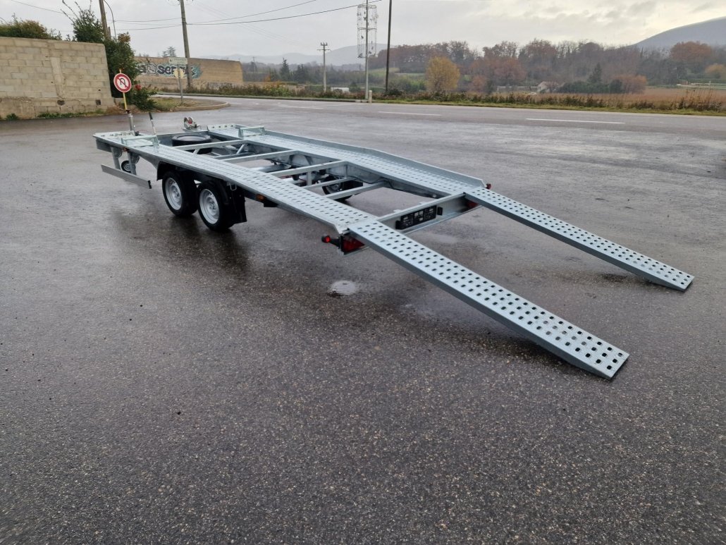 Remorque porte-voiture Boro Jupiter NB 4527 – 450×200 cm – PTAC 2700 kg