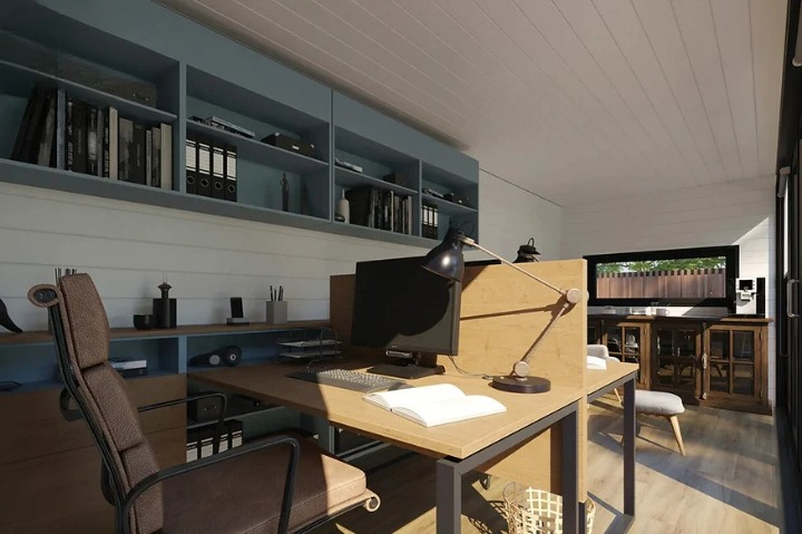 Maison container 14 m² isolée – Tiny House bois Mélèze – Module habitable
