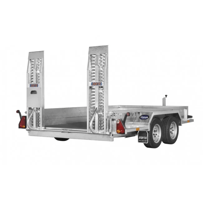Remorque plateau 3000 kg – Double essieu – Plateau 306 × 168 cm