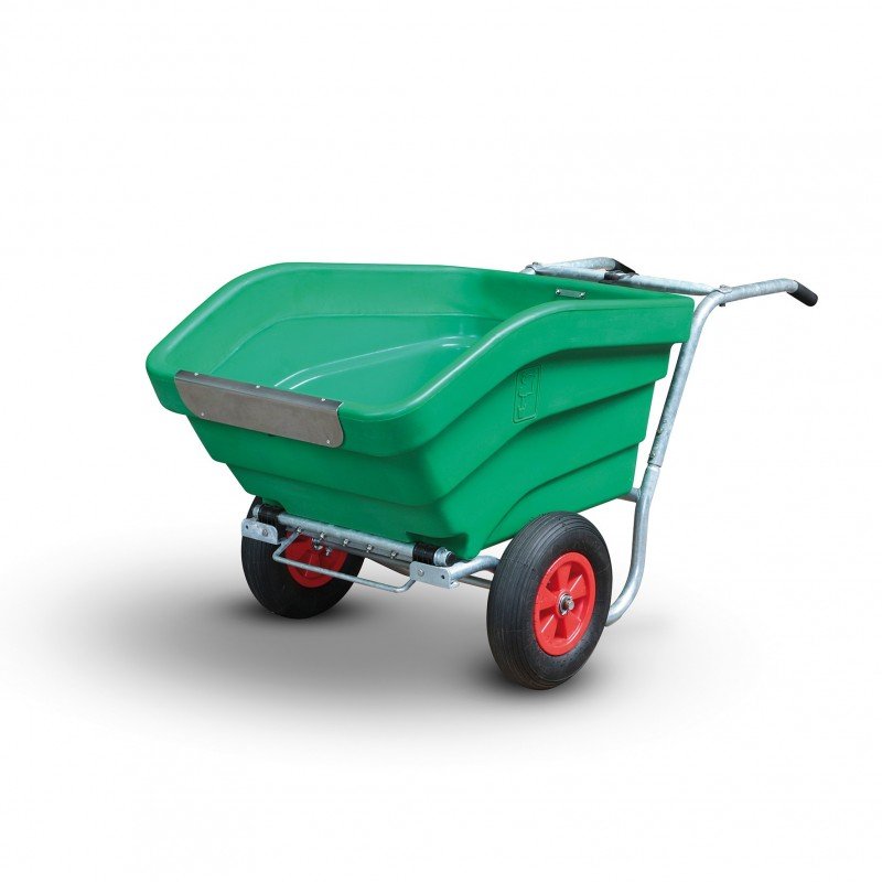 Brouette agricole grande capacité 330 L – Cuve PEHD – Roues gonflables