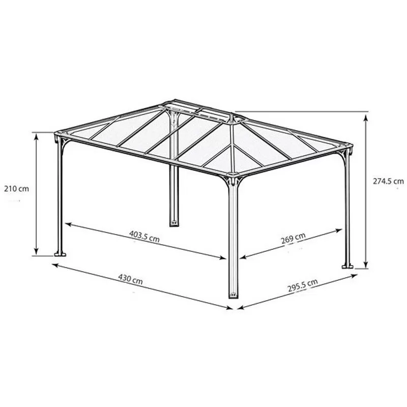 TONNELLE ALUMINIUM 12.70 M2
