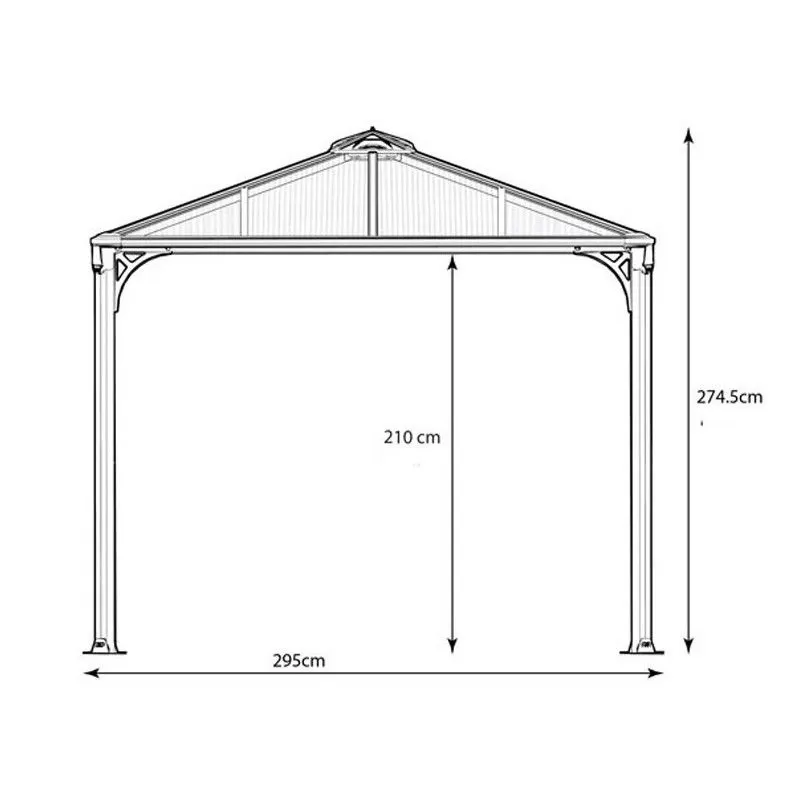 TONNELLE ALUMINIUM 12.70 M2