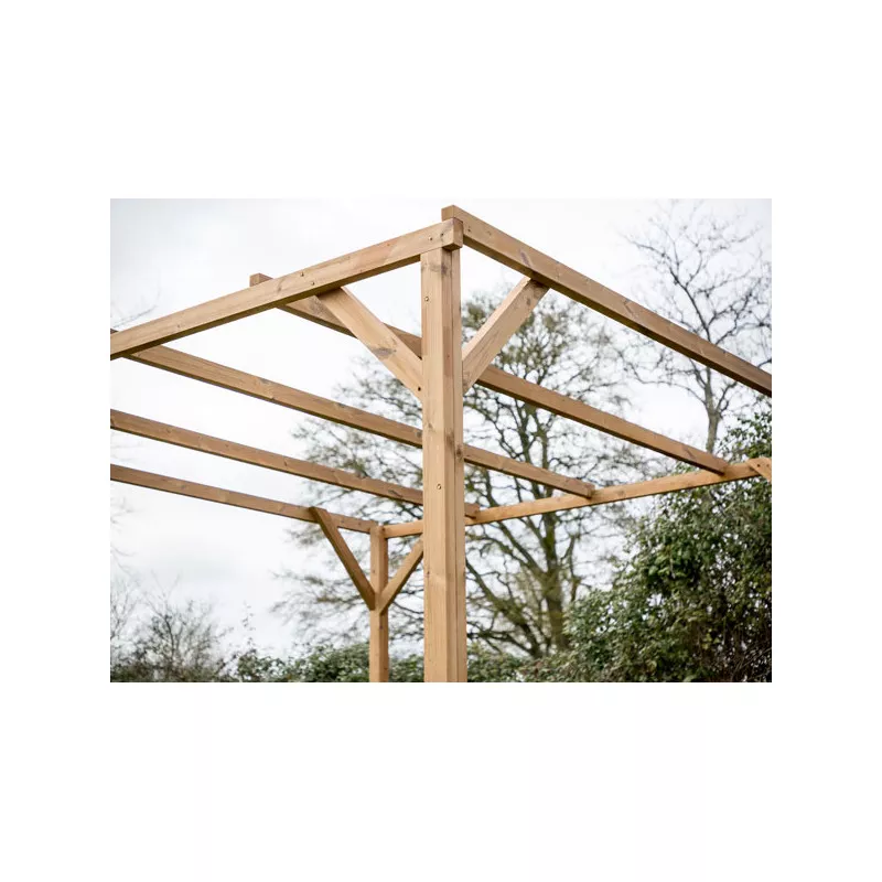 PERGOLA Bois Traité 8.88m2