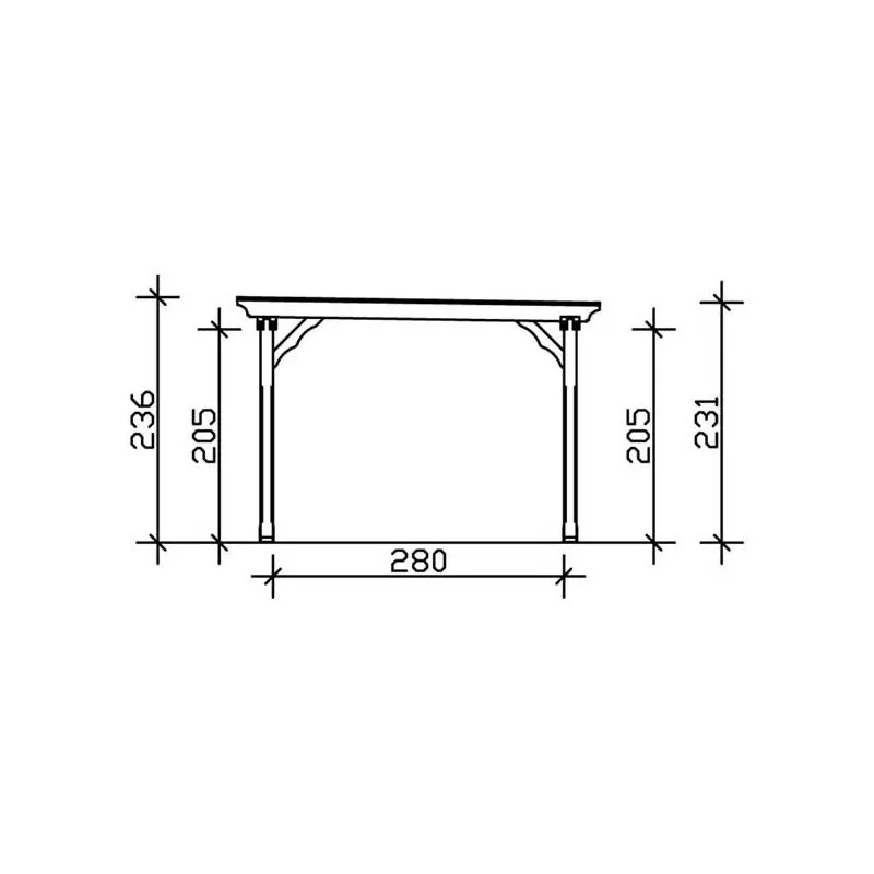 PERGOLA EN BOIS PREMIUM 11M2