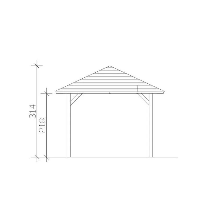 PERGOLA BOIS PREMIUM 14 M2