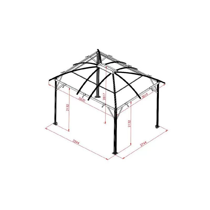 TONNELLE ALUMINIUM 11 M2