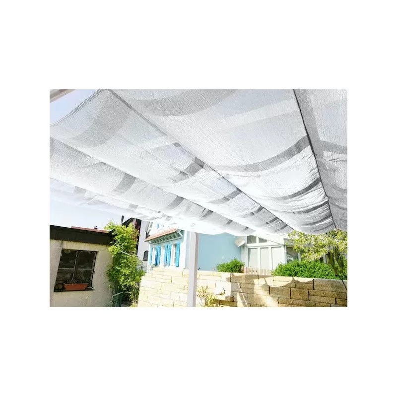 TONNELLE ALU ASPECT BOIS 12 M2