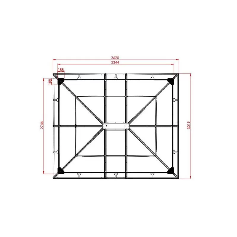 TONNELLE ALUMINIUM 11 M2