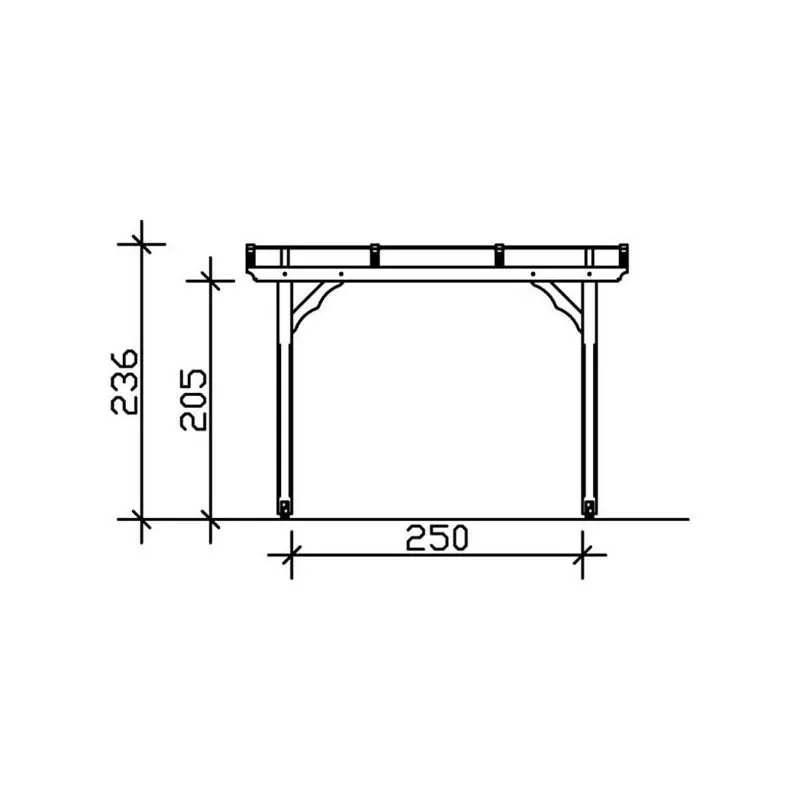 PERGOLA EN BOIS PREMIUM 11M2