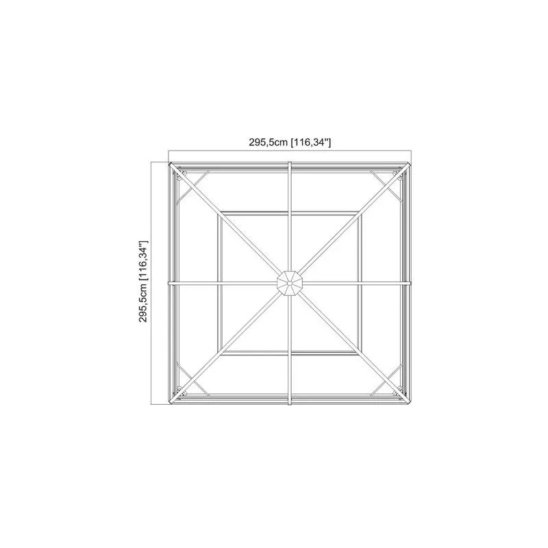 TONNELLE EN ALU 8M2 ET 12M2