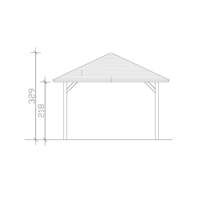 Premium Wooden Pergola 19 M2