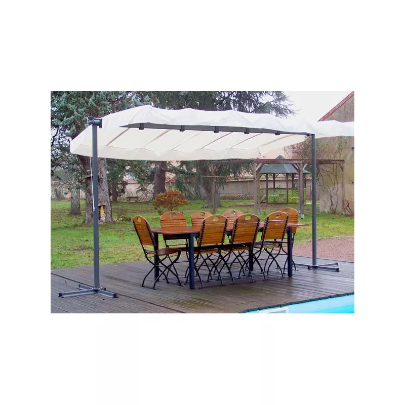 TONNELLE ALU + TOILE ORIENTABLE 9M2