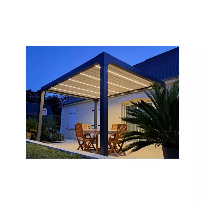 PERGOLA BIOCLIMATIQUE MOTORISÉE 12M2 SOLAIRE