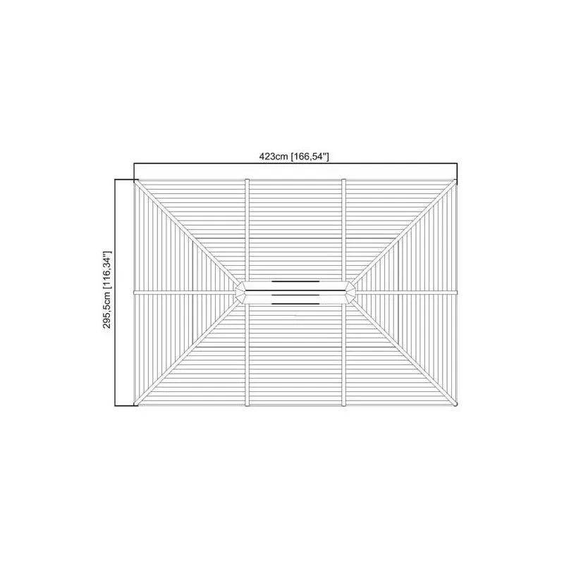TONNELLE EN ALU 8M2 ET 12M2
