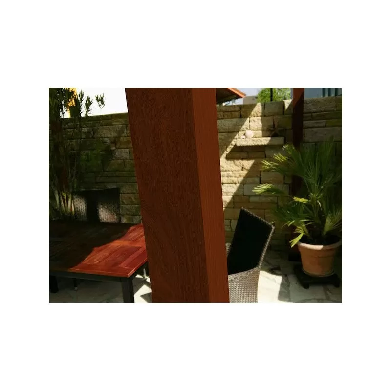 TONNELLE ALU ASPECT BOIS 12 M2