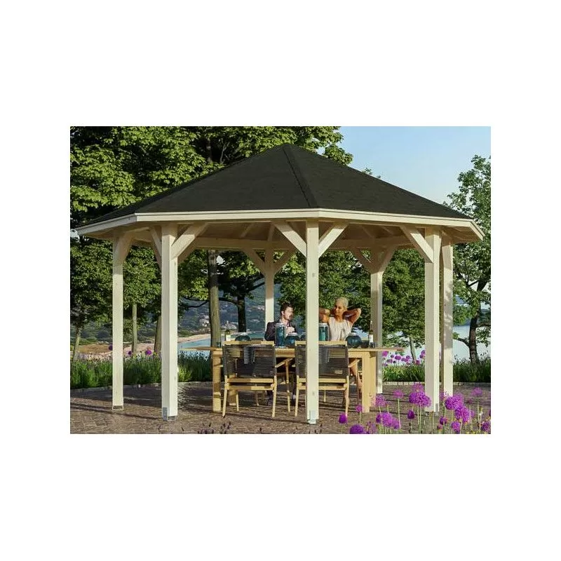 PERGOLA BOIS OCTOGONALE 40 M2