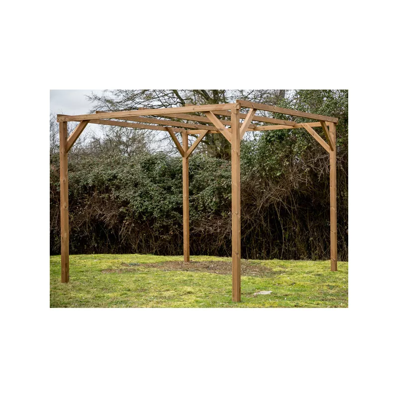 PERGOLA Bois Traité 8.88m2