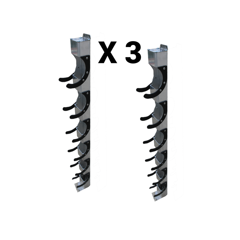 Lot de supports porte-barres d’obstacles – 6 barres – Aluminium