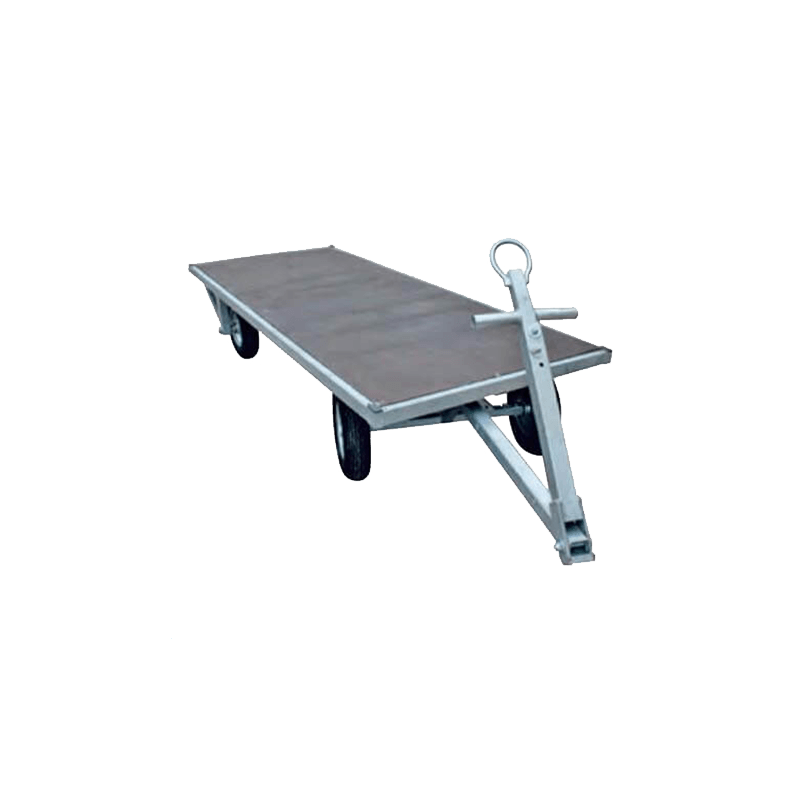 Chariot plateau de transport 2,50 × 1,20 m – 800 kg – 4 roues – Acier galvanisé