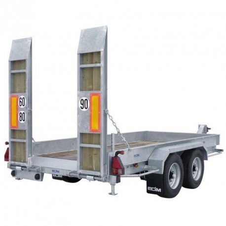 Remorque porte-engin 11T – Plateau 600 × 248 cm – Double essieu