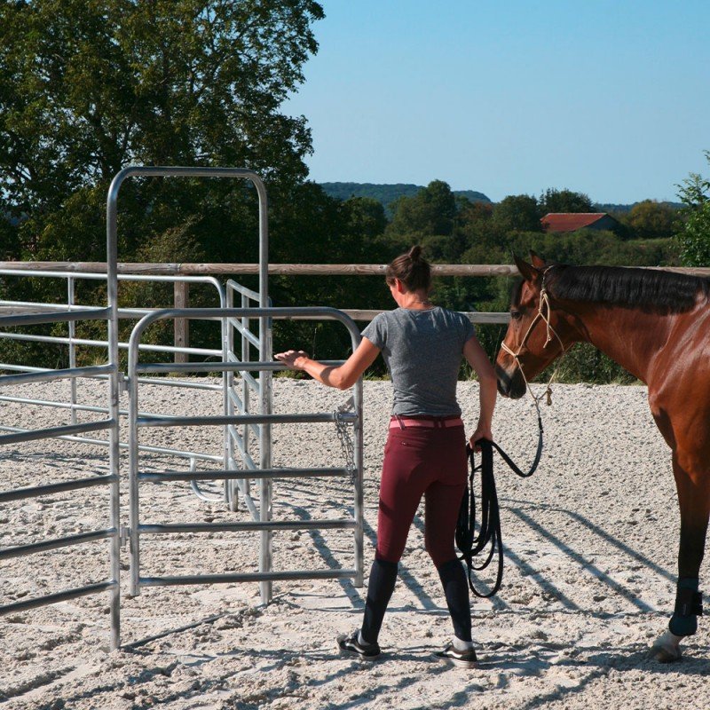Rond de longe pour chevaux – Barrières galvanisées – Diamètre 12 à 20 m