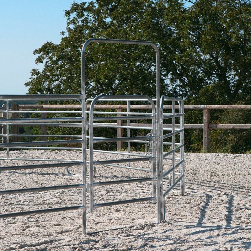 Rond de longe pour chevaux – Barrières galvanisées – Diamètre 12 à 20 m